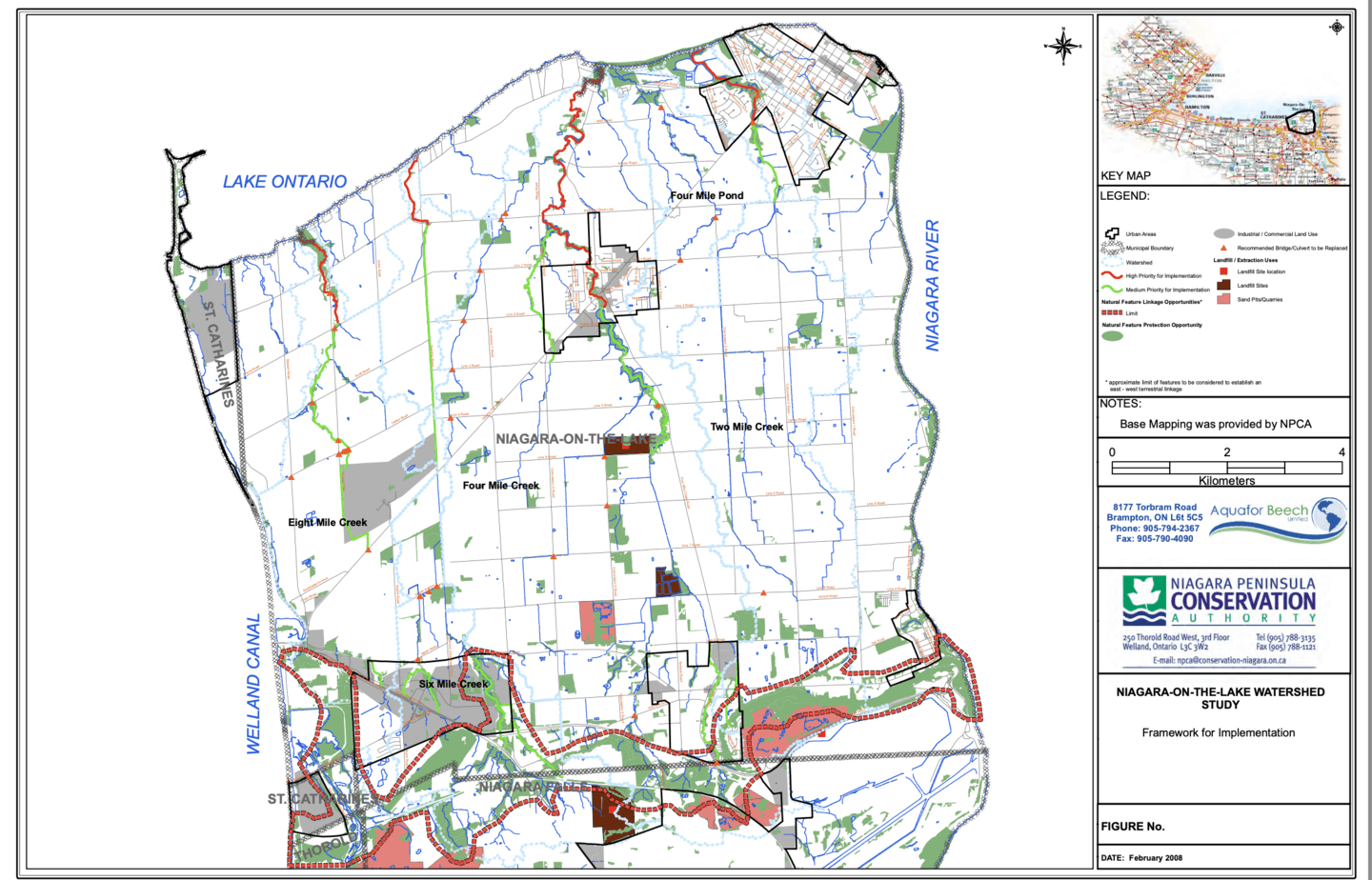 NOTL Watershed Plan map